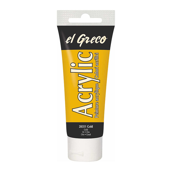 El Greco Acrylfarbe 75 ml | verschiedene Farben - Gold