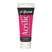 El Greco Acrylfarbe 75 ml | verschiedene Farben - Fluoreszierend Rosa