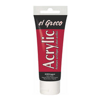 El Greco Acrylfarbe 75 ml | verschiedene Farben - Krapprot