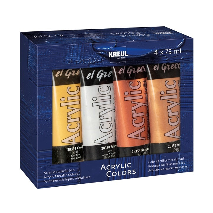 El Greco Metallic-Acrylfarben von Kreul — Bild 1