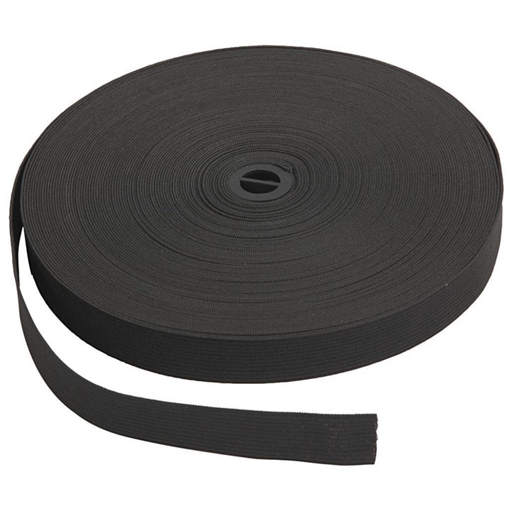 Elastikband 20 mm - 25 m – schwarz
