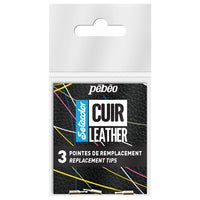Ersatzmetallspitzen für Ledermarker Pebeo Setacolor 3 Stück — Bild 3