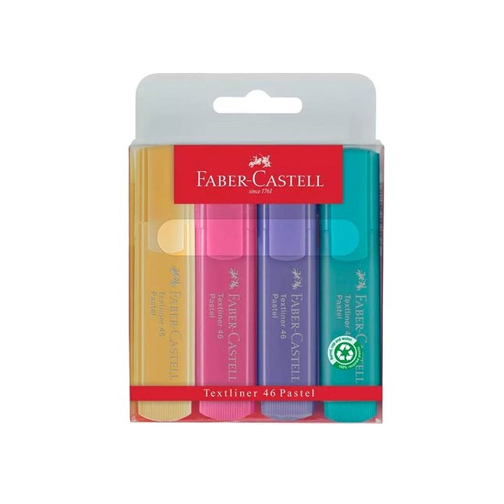 Faber-Castell 46 Pastellfarbige Textmarker - 4er-Set — Bild 1