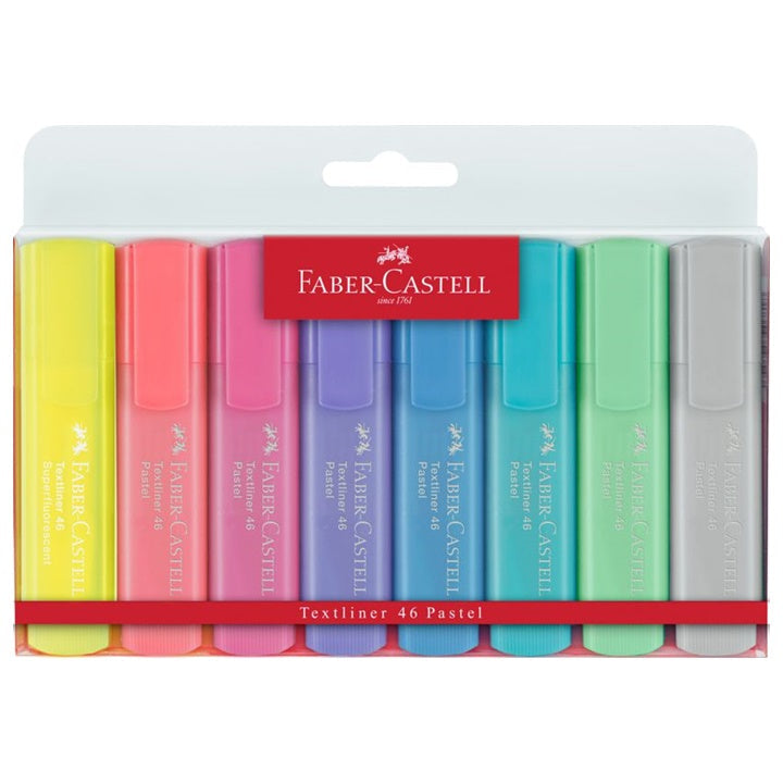 Faber-Castell Textmarker-Set Pastel 1546 - 8 Stück | verschiedene Farben — Bild 2