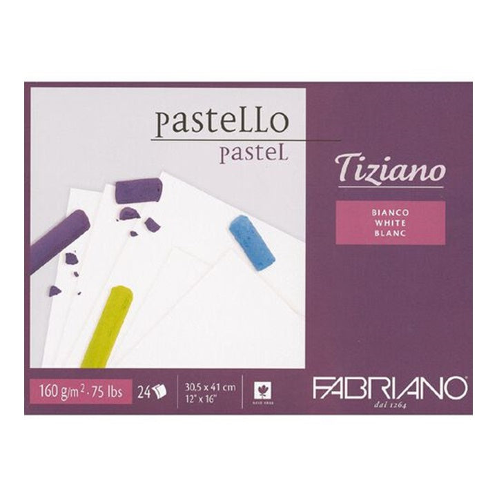 FABRIANO Tiziano Pastellpapier-Block – Weiß | verschiedene Größen — Bild 1