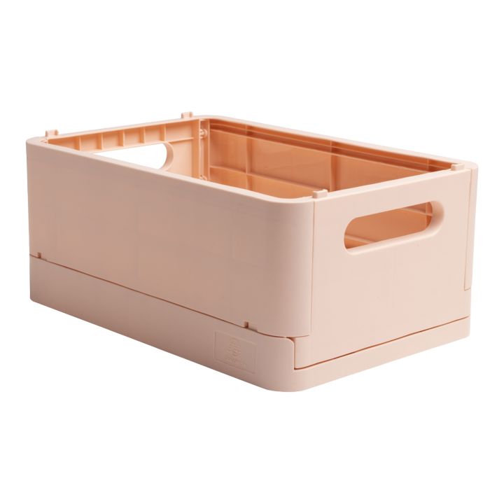 Faltbare Aufbewahrungsbox SKANDI aus recyceltem PP MIDI – Lachs