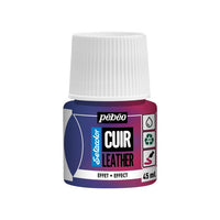Pebeo Setacolor Lederfarbe mit Effekt 45 ml – duochrom Rosa/Blau