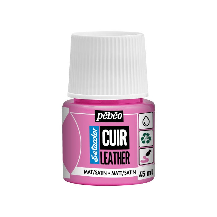 Pebeo Setacolor Lederfarbe matt/satin 45 ml – Bonbonrosa