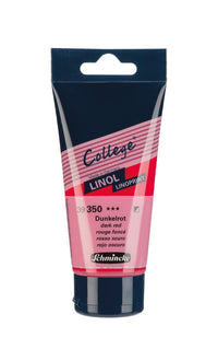 Schmincke College Linol Linoldruckfarbe 75 ml – 350 Dunkelrot