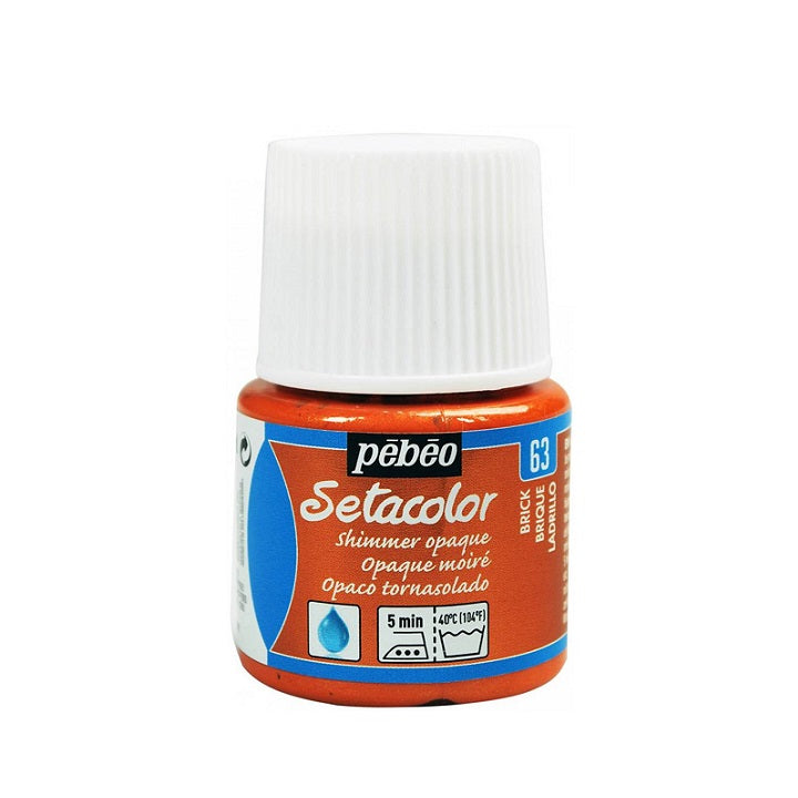 Pebeo Setacolor Opaque Shimmer Textilfarbe [metallisch] 45 ml – Kupfer