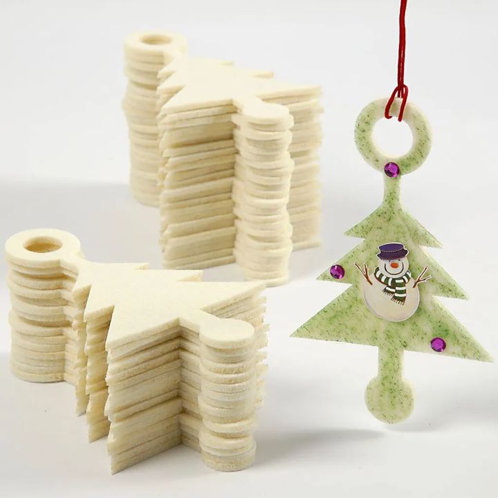 Filz Weihnachtsdekoration - Baum 4 Stück — Bild 4