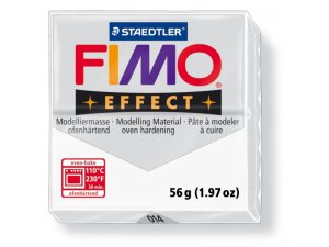 FIMO Effect Modelliermasse ofenhärtend - 56 g – 014 - Transparente Weiß