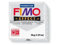 FIMO Effect Modelliermasse ofenhärtend - 56 g – 014 - Transparente Weiß