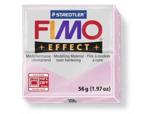 FIMO Effect Modelliermasse ofenhärtend - 56 g – 206 - Kristallrosa