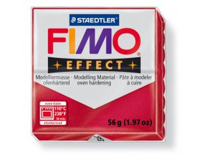 FIMO Effect Modelliermasse ofenhärtend - 56 g – 28 - Metallic Rubin