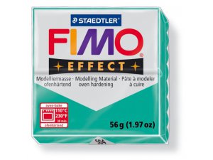 FIMO Effect Modelliermasse ofenhärtend - 56 g – 504 - Transparent Grün