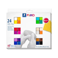 FIMO Soft Polymer Clay Set Grundfarben 24x25g — Bild 1