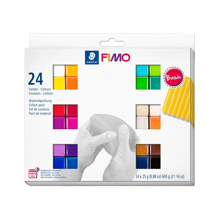 FIMO Soft Polymer Clay Set Grundfarben 24x25g — Bild 2