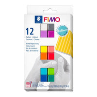 FIMO Soft Polymer Clay Set, leuchtende Farben 12x25g — Bild 1