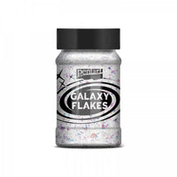 Pentart Galaxy Flakes – Schimmernde Effektflocken – Jupiter Weiß