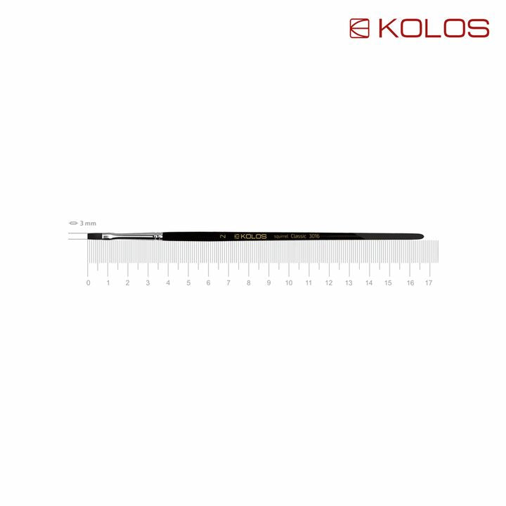 Flachpinsel aus Fehhaar KOLOS Classic 3016 | verschiedene Größen — Bild 2