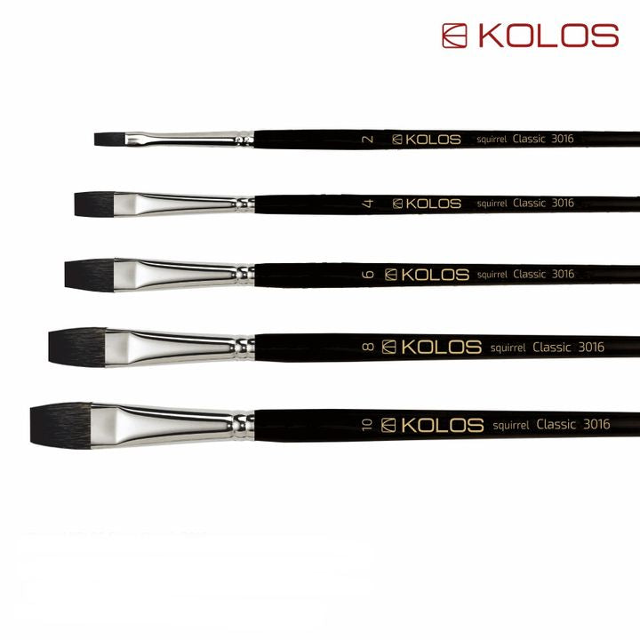 Flachpinsel aus Fehhaar KOLOS Classic 3016 | verschiedene Größen — Bild 1