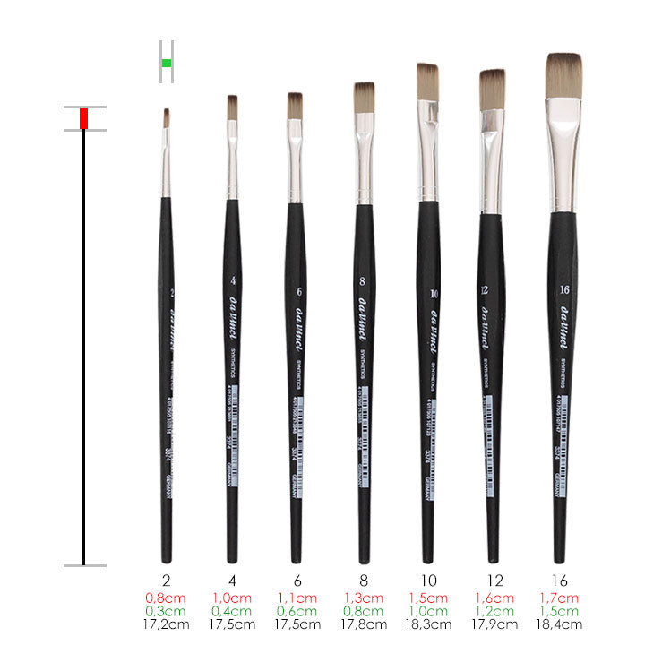 Flachpinsel Synthetics 3374 - da Vinci | verschiedene Größen — Bild 1
