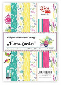 Floral Garden Scrapbooking Papier Set 21 x 29,7 cm | 8 Bögen — Bild 3