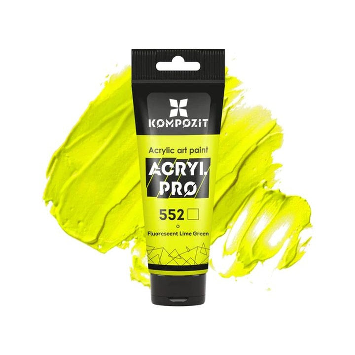 Fluoreszierende Acrylfarbe ACRYL PRO ART Kompozit 75 ml – 552 limettengrün