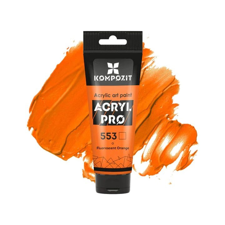 Fluoreszierende Acrylfarbe ACRYL PRO ART Kompozit 75 ml – 553 Orange