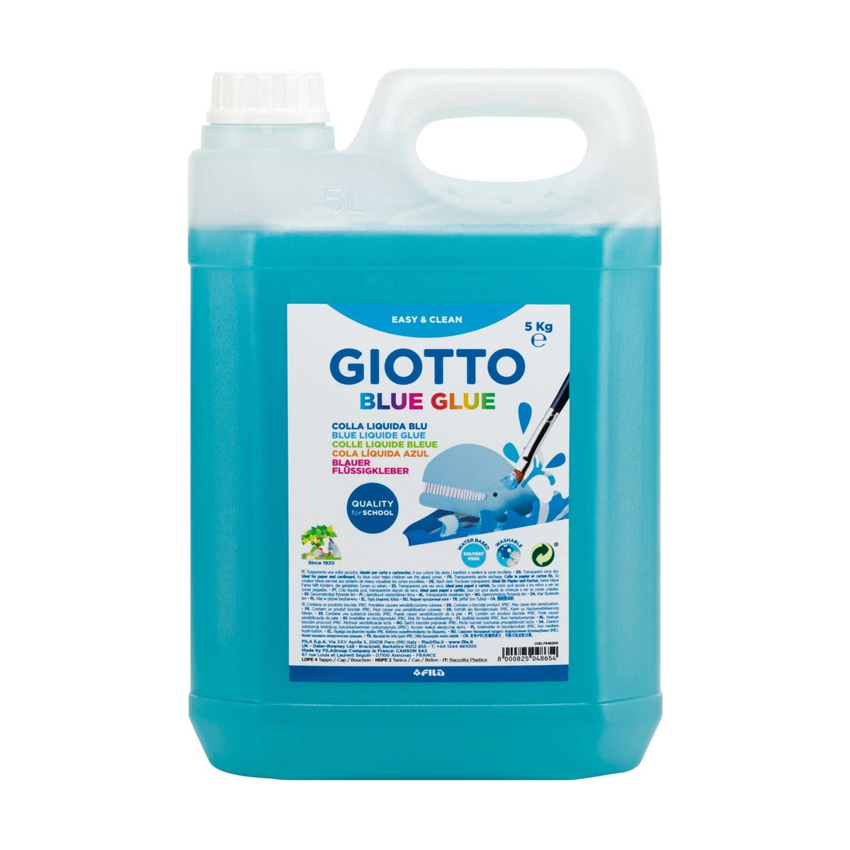 Flüssiger blauer Klebstoff GIOTTO Blue Glue – Kanister 5000 ml