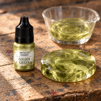 Flüssiges Metallic-Pigment für Harz 5 ml – Goldgrün (Golden Green)