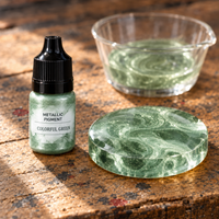 Flüssiges Metallic-Pigment für Harz 5 ml – Schimmerndes Grün (Colorful Green)