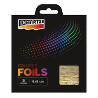 Pentart Effektfolie 5 Blatt - 9 x 9 cm – hellviolett