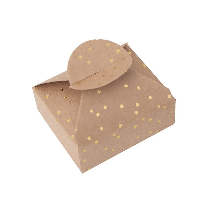 Geschenkboxen mit Gold-Muster 6x7,5x2,5 cm – 4 Stk. | verschiedene Motive — Bild 2