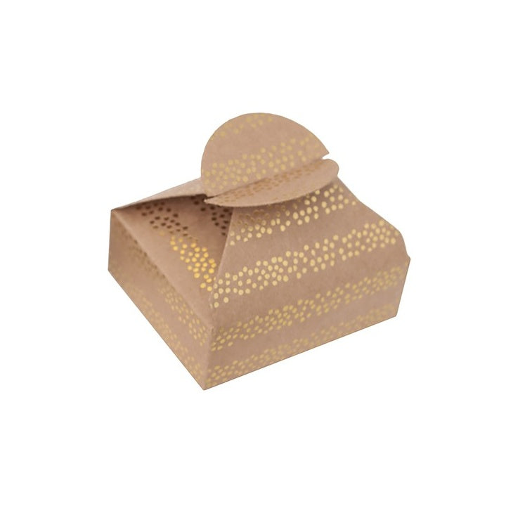Geschenkboxen mit Gold-Muster 6x7,5x2,5 cm – 4 Stk. | verschiedene Motive — Bild 4