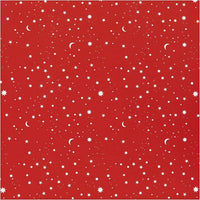 Geschenkpapier | Dunkelrote Sterne und Monde 50 cm x 5 m — Bild 3