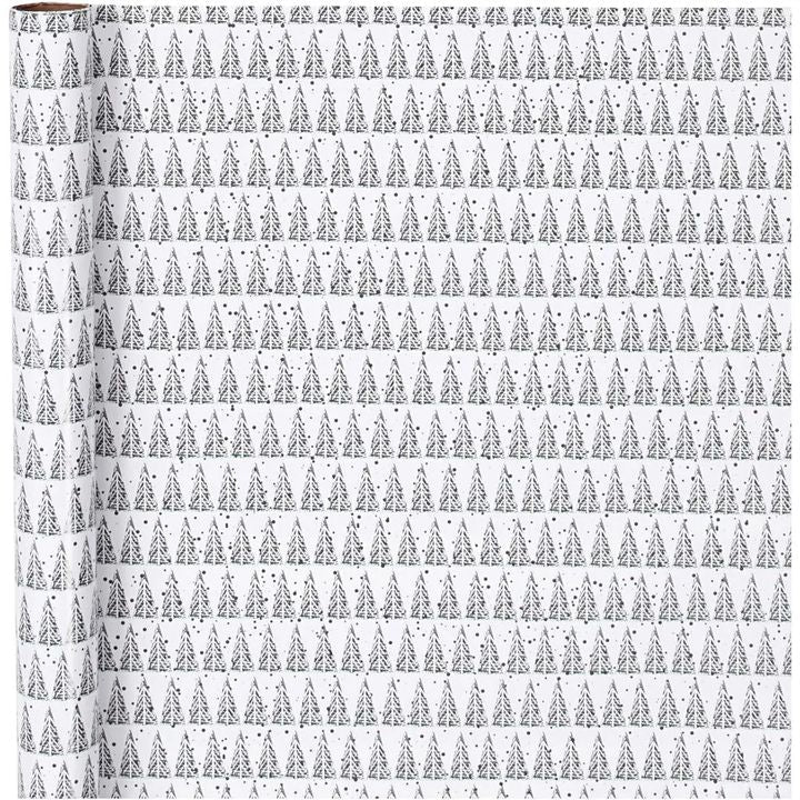 Geschenkpapier | Grüner weißer Tannenbaum 70 cm x 4 m — Bild 4