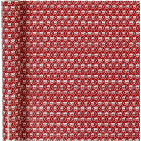 Geschenkpapier Red White Drum 70 cm x 4 m — Bild 1