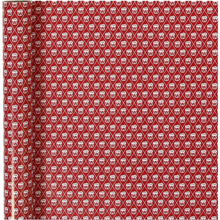 Geschenkpapier Red White Drum 70 cm x 4 m — Bild 1