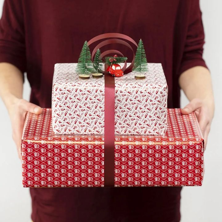 Geschenkpapier | Rot Weiß Trompete 70 cm x 4 m — Bild 7