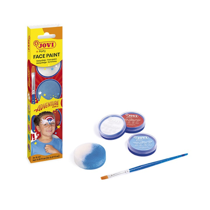 Gesichtsbemalungsset Adventure mit Zubehör 3 x 8 ml — Bild 6