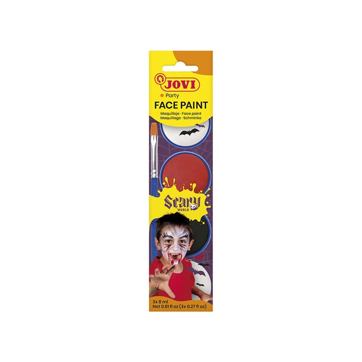 Gesichtsbemalungsset Scary mit Zubehör 3 x 8 ml — Bild 9