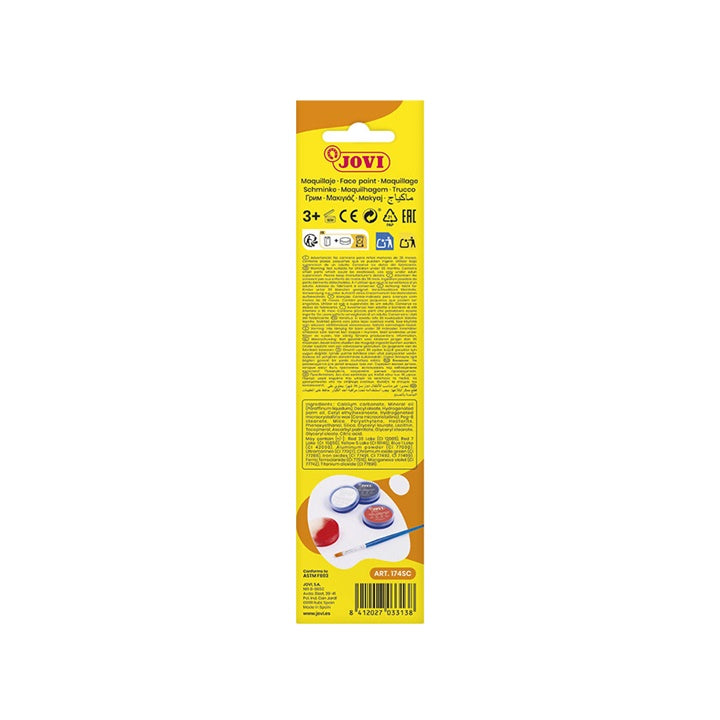 Gesichtsbemalungsset Scary mit Zubehör 3 x 8 ml — Bild 10