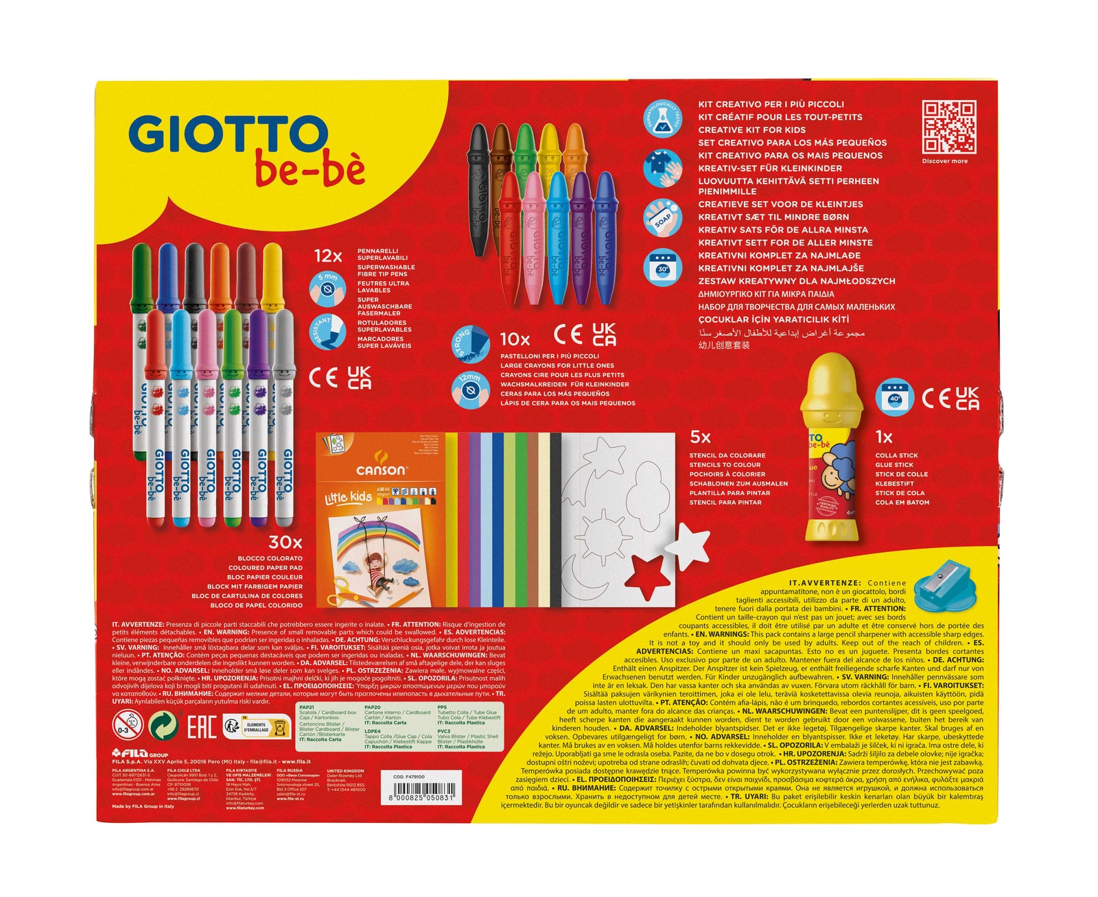 GIOTTO be-bè Little Creations Kreativset 58-tlg.