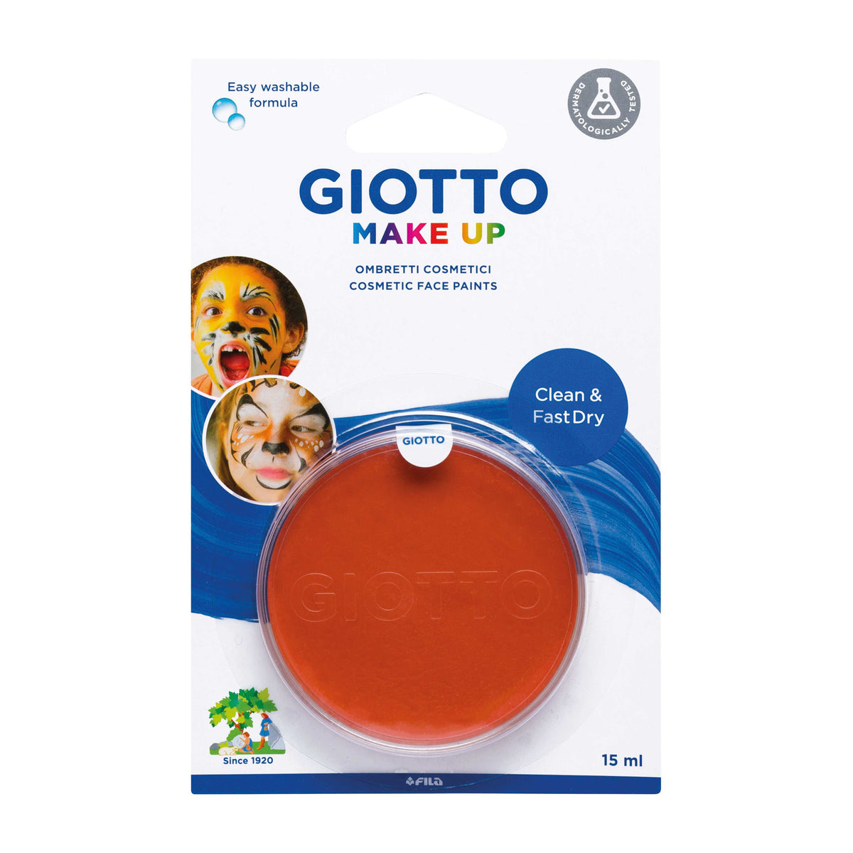 GIOTTO Make Up Kosmetische Gesichts- und Körperschminke Creme 15 ml – Orange