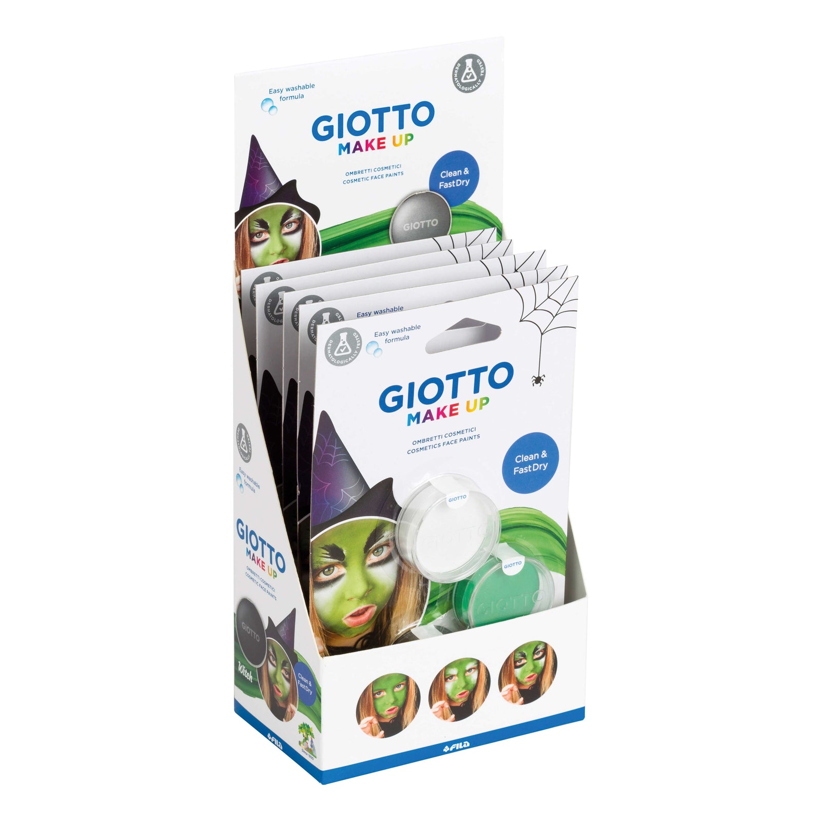 GIOTTO Make Up Schminkfarben-Set Hexe 3 x 5 ml