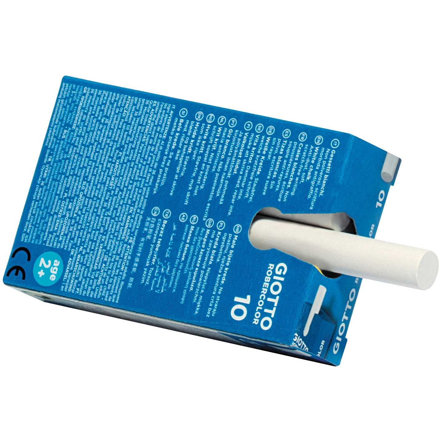 Weiße staubfreie Kreide GIOTTO Robercolor 10 Stk.