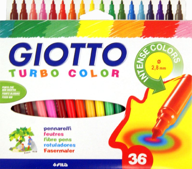 GIOTTO TURBO COLOR Marker - 36 Farbtöne — Bild 1