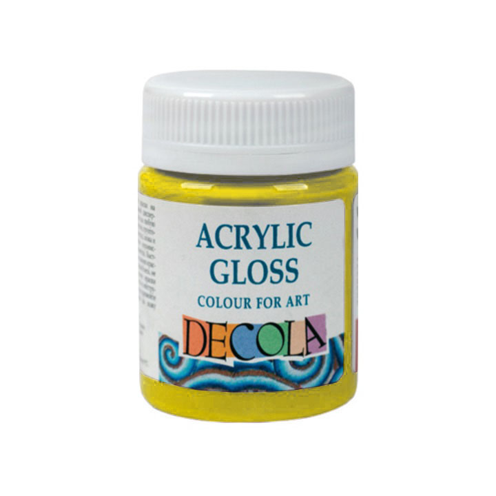 Glänzende Acrylfarbe Decola 56 ml – Zitronen